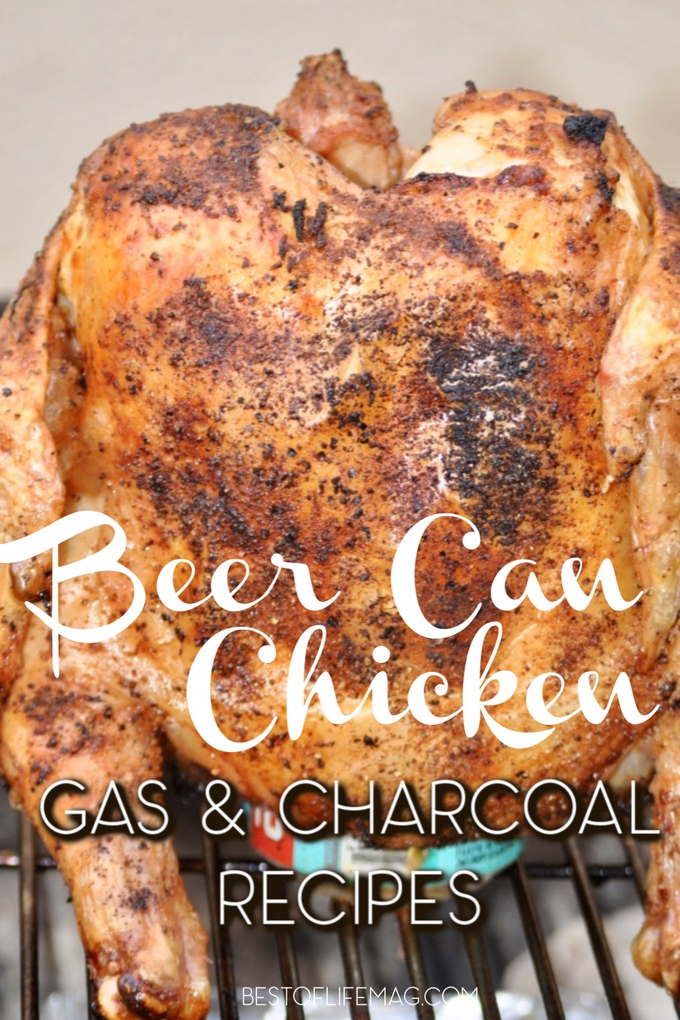 Beer can chicken is a classic recipe that never loses the wow factor. Whether cooking on a gas grill or charcoal, this easy recipe results in moist and delicious chicken. BBQ Recipes | Recipes for The Grill | Easy Chicken Recipes | Beer Can Chicken Tips | Party Recipes | Dinner Recipes with Chicken #dinnerrecipes