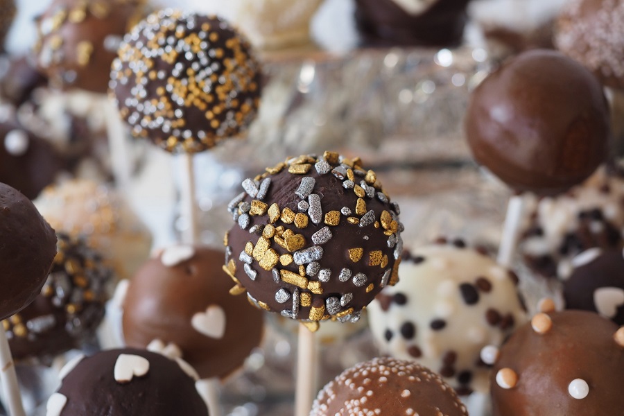 Keto Dessert Recipes Close Up of Chocolate Protein Balls