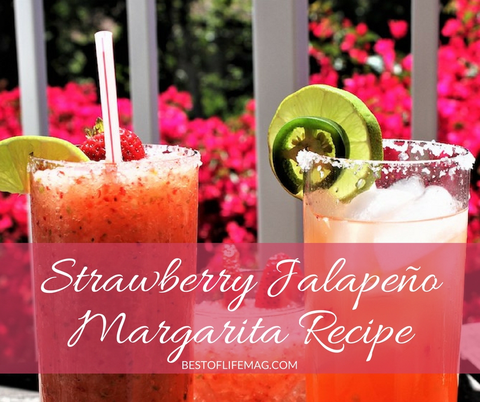 Strawberry Jalapeno Margarita Recipe on the Rocks