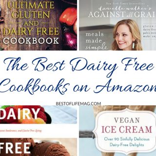 These are some of the best dairy free cookbooks on Amazon. These dairy free cookbooks make it so much easier to live with a dairy allergy! Dairy Free Recipe Cookbooks | Where to Find Dairy Free Recipes | How to Cook Dairy Free