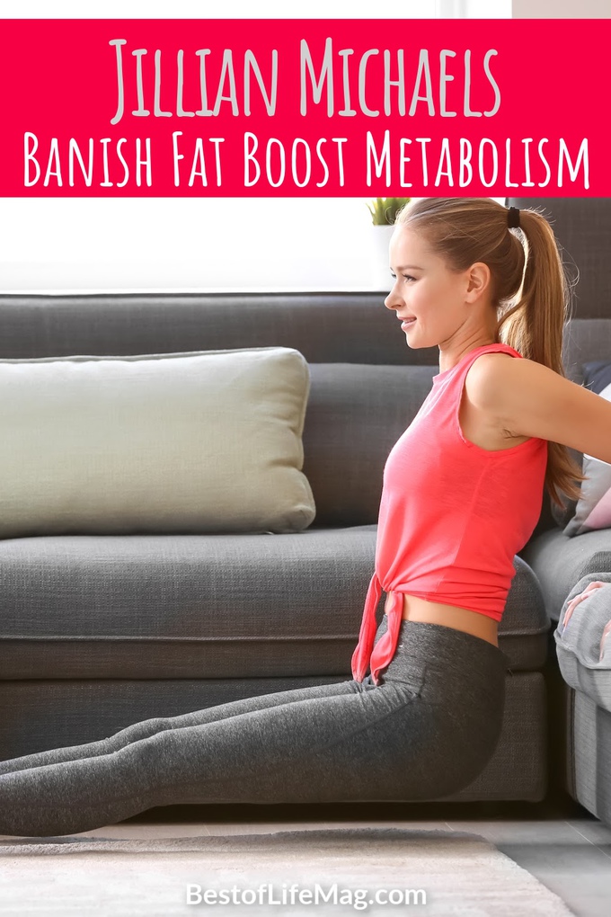 Jillian Michaels Banish Fat Boost Metabolism is a great cardio workout without any equipment needed! You can do a great workout at home in just 45 minutes. Fitness Plans | Jillian Michaels Workouts | At Home Workouts | Fitness Tips #fitness #jillianmichaels