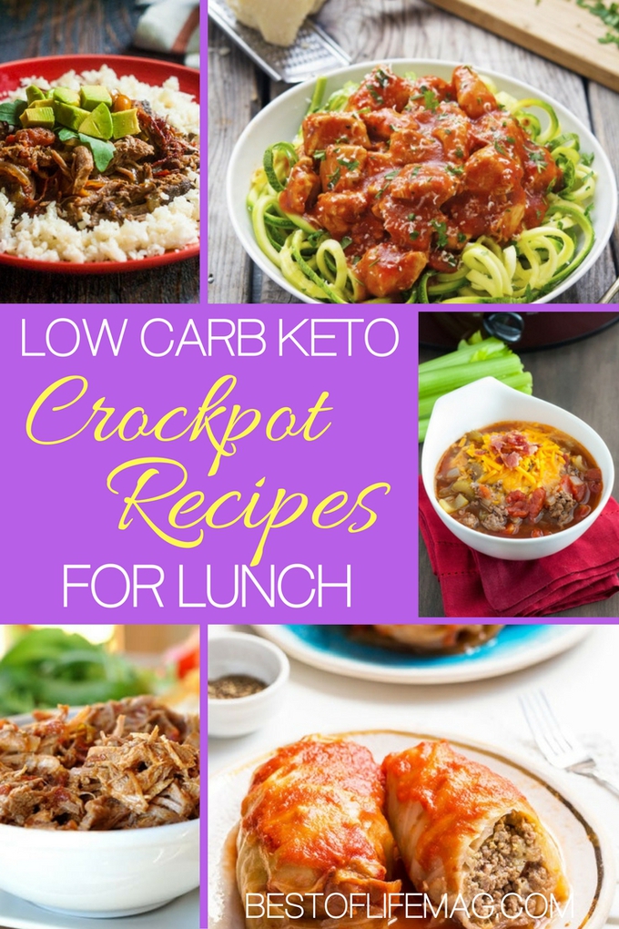 Use the knowledge of others to help you build out a complete menu of low carb keto crockpot recipes for lunch or any other meal of the day. Low Carb Lunch Recipes | Crockpot Recipes | Lunch Recipes | Easy Lunch Recipes | Light Lunch Recipes | Lunch Ideas for Work | Keto Crockpot Recipes via @amybarseghian