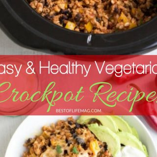 There are plenty of healthy vegetarian crockpot recipes that will keep even the pickiest of vegetarians happy and healthy. Vegetarian Recipes | Best Crockpot Recipes on Pinterest | Easy Crockpot Recipes | Meatless Crockpot Recipes | Easy Vegetarian Recipes