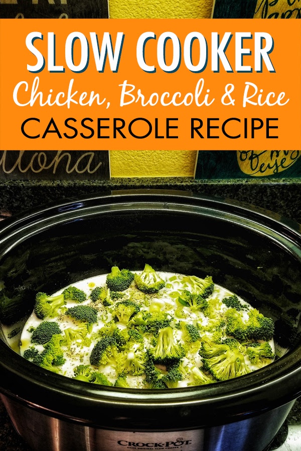 Slow Cooker Chicken Broccoli and Rice Casserole (+ Dairy Free!)