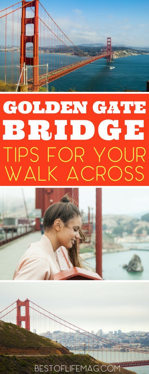 Walk across the Golden Gate Bridge in San Francisco like a pro with these travel tips that will save time and let you take in the beautiful views. San Francisco Travel | California Travel Tips | Things to Do in San Francisco | Golden Gate Bridge | Free Things to Do in San Francisco