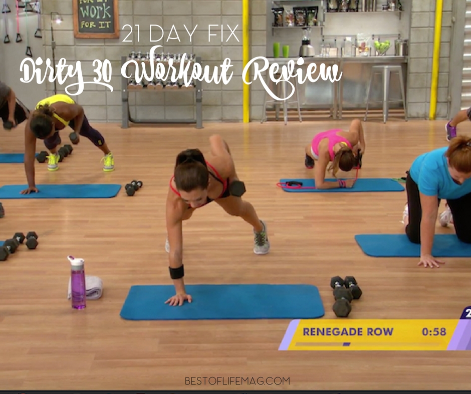 21 Day Fix Dirty 30 Workout Review {Moves & Exercises}