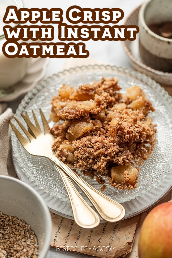 Turn apples into something other than classic pies with our delicious apple crisp with instant oatmeal recipe! It is an easy dessert recipe to make whenever you have a sweet tooth. Easy Apple Crisp Recipe | Healthy Apple Crisp | Gluten-Free Apple Crisp | Best Apple Crisp | Fall Apple Crisp | Quick Apple Crisp | Homemade Apple Crisp | Apple Crisp Topping | Simple Apple Crisp | Apple Dessert Recipes | Best Apples for Baking | Baking Recipes with Apples via @amybarseghian