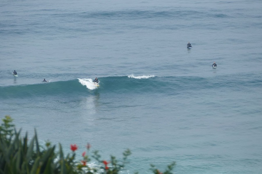 Panasonic Lumix FZ1000 Tips and Tricks View of an Ocean with Surfers Surfing Waves