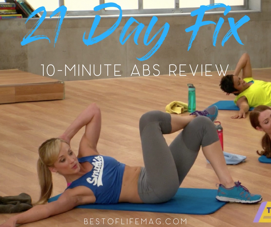 21 Day Fix 10 Minute Fix For Abs Tips & Overview