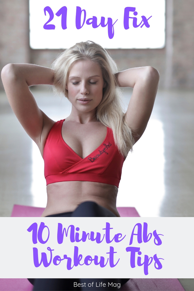 21 Day Fix 10 Minute Fix for Abs is a workout that you can choose to add to your daily routine. It's just 10 minutes and it's all abs! 21 Day Fix Workouts | 21 Day Fix Tips | Beachbody Workouts | Ab Workouts | At Home Workouts #21dayfix via @amybarseghian