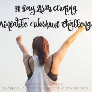 This printable 30 day arm toning workout challenge can be done at home and will tone your arms while keeping them lean and long for a sexy upper body. Upper Body Workouts | At Home Arm Workouts | At Home Workouts for Women | Workouts for Women | Arm Workouts for Women