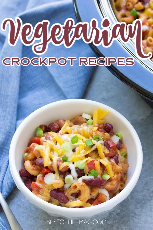 There are plenty of healthy vegetarian crockpot recipes that will keep even the pickiest of vegetarians happy and healthy. Vegetarian Recipes | Best Crockpot Recipes on Pinterest | Easy Crockpot Recipes | Meatless Crockpot Recipes | Easy Vegetarian Recipes via @amybarseghian