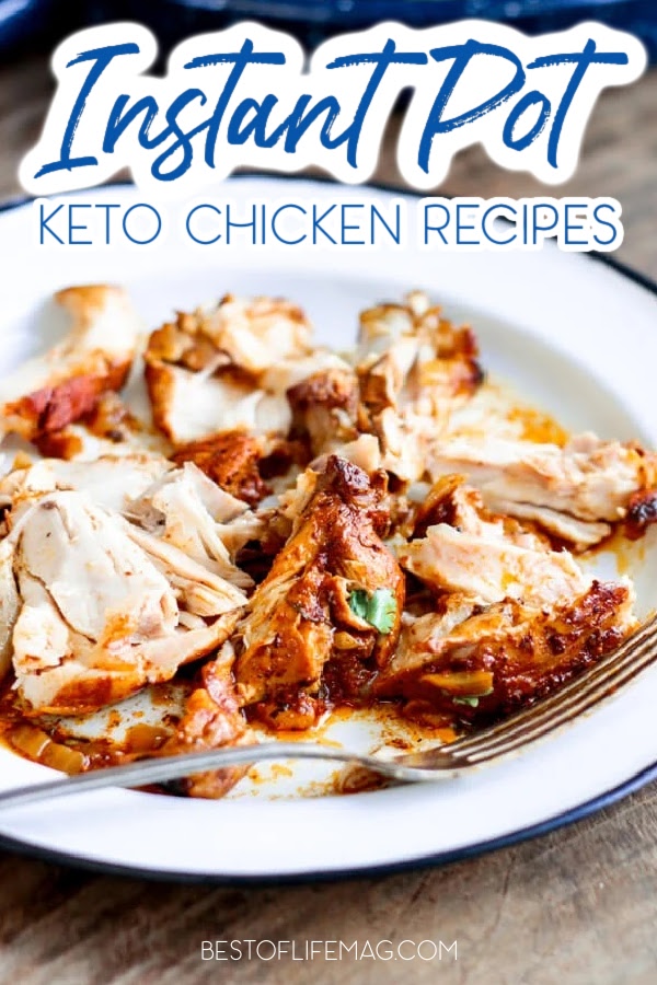 Stay on track with your ketogenic diet with these delicious instant pot keto chicken recipes. They are so good you won't even know they are low carb! Low Carbohydrate Recipes | Instant Pot Recipes | Low Carb Instant Pot Recipes | Healthy Instant Pot Recipes | Ketogenic Instant Pot Recipes | Ketogenic Diet | Keto Life via @amybarseghian