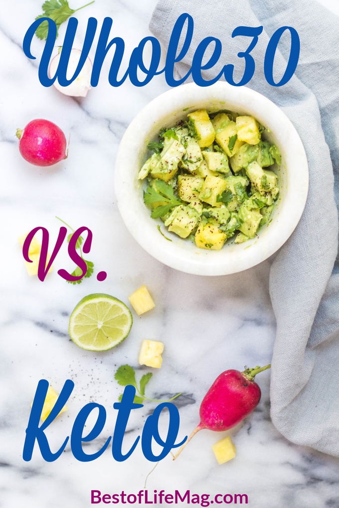 Taking a look at the similarities and differences between Whole30 vs Keto diets can help you decide which version of the diet fits your lifestyle. Whole30 Diet Tips | Keto Diet Tips | Which is Better Whole30 or Keto | What to Eat on a Keto Diet | What to Eat on Whole30 | What is a Keto Diet? | What is Whole30? | Difference between Whole30 and Keto Diets