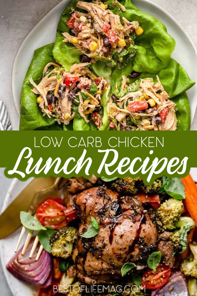 Low carb chicken recipes for lunch can help us skip the cafeteria line and enjoy a healthy meal, even at work. Low Carb Recipes for Lunch | Low Carb Lunch Ideas | Low Carb Recipes with Chicken | Keto Lunch Recipes | Keto Chicken Recipes | Healthy Lunch Recipes | Healthy Lunch Ideas with Chicken | Weight Loss Chicken Recipes | Weight Loss Recipes for Lunch via @amybarseghian