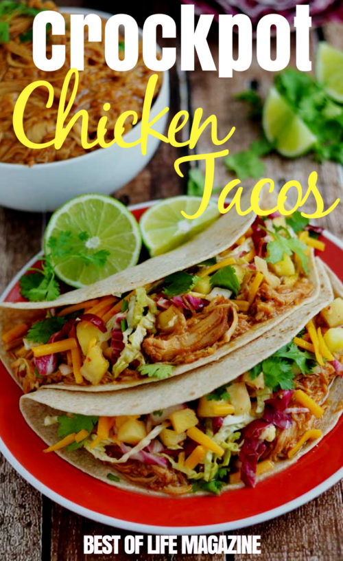 Crockpot Chicken Taco Recipes | Slow Cooker Chicken Tacos - BOL