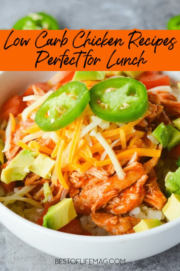 Low carb chicken recipes for lunch can help us skip the cafeteria line and enjoy a healthy meal, even at work. Low Carb Recipes for Lunch | Low Carb Lunch Ideas | Low Carb Recipes with Chicken | Keto Lunch Recipes | Keto Chicken Recipes | Healthy Lunch Recipes | Healthy Lunch Ideas with Chicken | Weight Loss Chicken Recipes | Weight Loss Recipes for Lunch via @amybarseghian