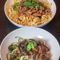 Dairy free dieters and allergy sufferers rejoice; this crock pot dairy free beef stroganoff recipe is made for you and so easy to add to your weekly meal plan. Plus, it comes with an Instant Pot conversion! Dairy Free Crockpot Recipes | Dairy Free Instant Pot Recipes | Easy Instant Pot Recipes | Easy Crockpot Recipes #dairyfree #crockpot #InstantPot #stroganoff