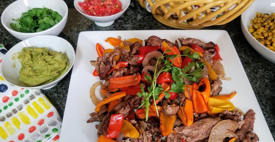 Healthy Steak Fajitas Recipe with Marinade for the Crock-Pot