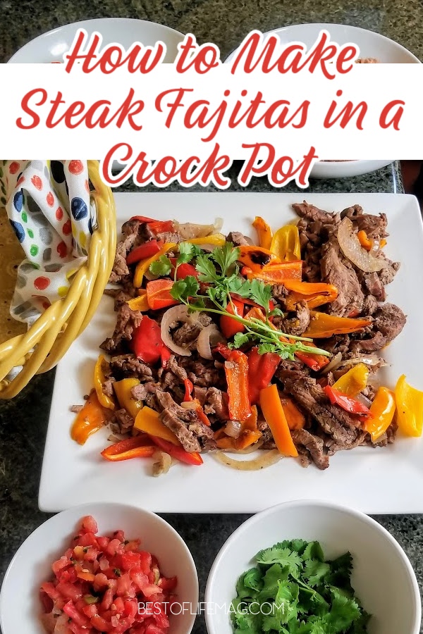 Make this healthy steak fajitas recipe with marinade to turn beef as simple as flank steak into an easy dinner with the best flavor for the whole family. Crockpot Steak Fajitas | Easy Steak Fajitas | Slow Cooker Steak Fajitas | Mexican Steak Fajitas | One-Pot Steak Fajitas | Delicious Steak Fajitas | Homemade Steak Fajitas | Easy Crockpot Recipes | Slow Cooker Meals | One Pot Dishes | Quick and Easy Dinners | Simple Crockpot Recipes