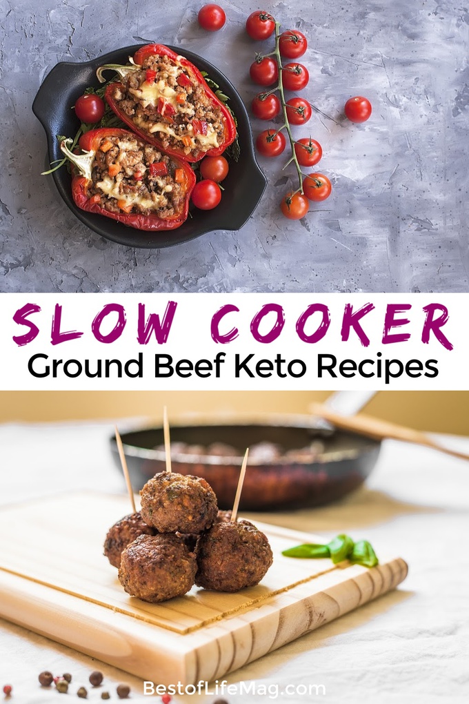The tastiest slow cooker ground beef keto recipes for your slow cooker will make things even more convenient for your meal planning! Keto Recipes | Low Carb Recipes | Ground Beef Keto Ideas | Slow Cooker Recipes | Weight Loss Recipes | Keto Recipes with Ground Beef #lowcarb #crockpot