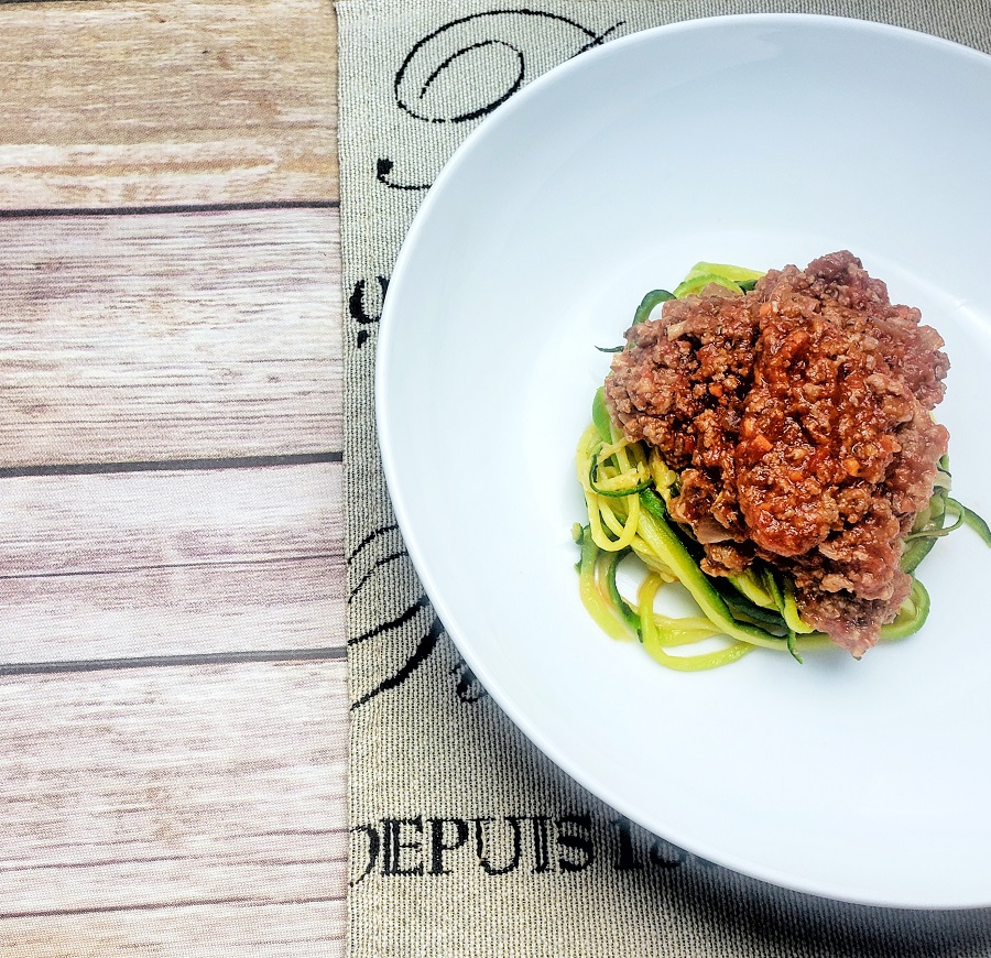 Zoodles and Meat Sauce Recipe | 2B Mindset & Whole30
