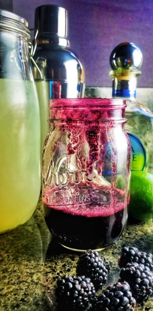 Blackberry Lemonade Margaritas | Tequila Blackberry Cocktail