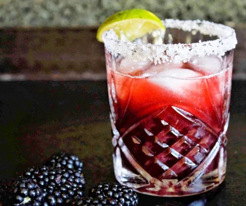 Blackberry Lemonade Margaritas | Tequila Blackberry Cocktail