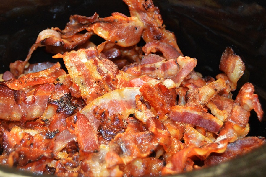 LIIFT4 Meal Plan D Recipes for Close Up of Cooked Bacon