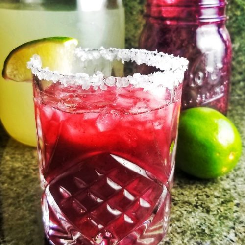 Blackberry Lemonade Margaritas | Tequila Blackberry Cocktail