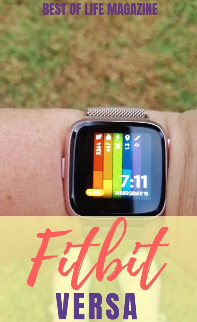 fitbit versa ruby smartwatch