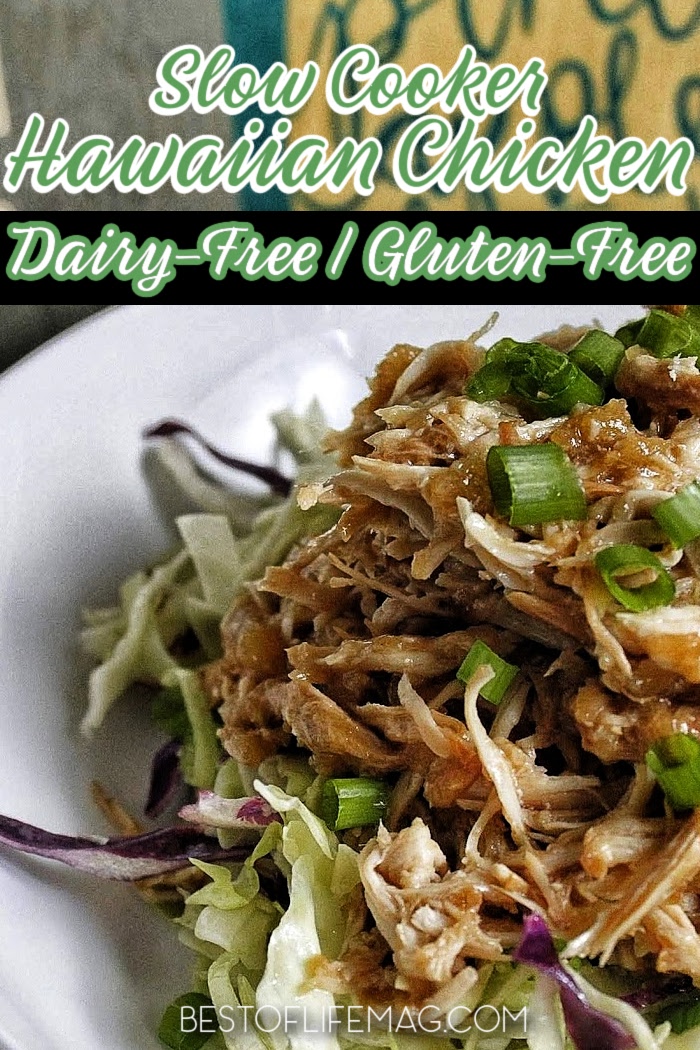 A dairy free and gluten free slow cooker Hawaiian chicken recipe like this one is full of flavor and inspired by Huli Huli Chicken, a local favorite in Hawaii. Dairy Free Recipes | Dairy Free Crock Pot Recipes | Gluten Free Crock Pot Recipes | Gluten Free Recipes | Hawaiian Chicken Recipes | Hawaiian Recipes | Crockpot Recipes with Chicken via @amybarseghian