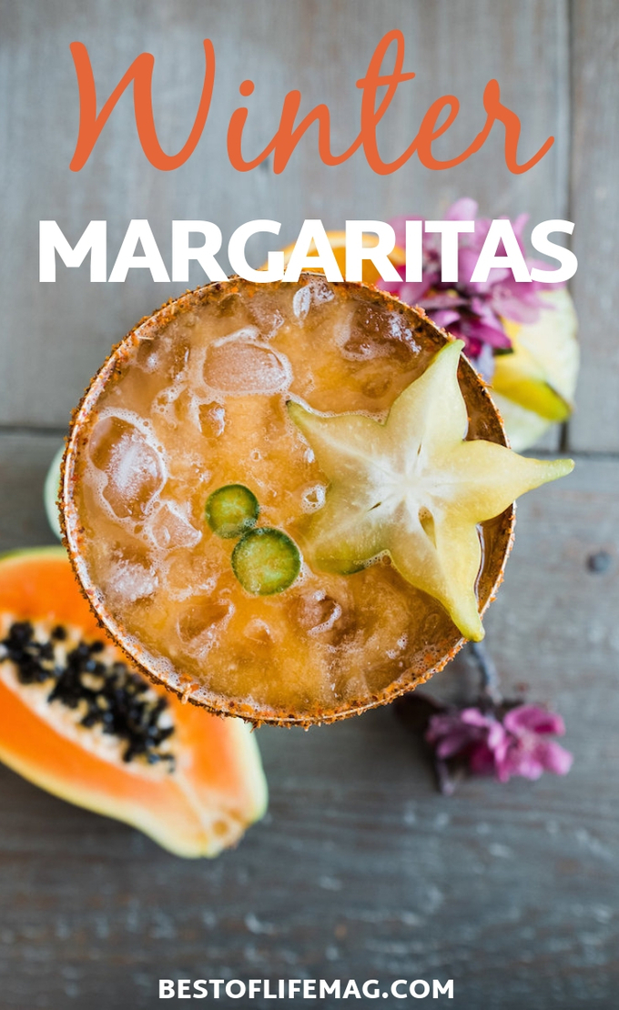 Don’t put the margarita mix away this winter, instead, use some winter margarita recipe ideas to get you through the season. Anejo Tequila Ideas | Tequila Cocktail Ideas | Margarita Ideas | Winter Cocktail Ideas #winter #margarita
