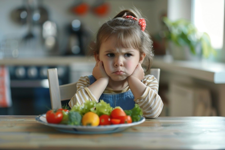 Crockpot Recipes for Kids a Little Girl with an Angry Look on Her Face Sitting at a Table with a Plate of Veggies in Front of Her