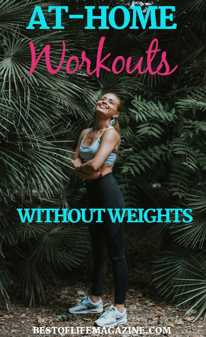 There are no excuses for skipping a workout when you have access to these no weight needed at home workouts that you can do literally anywhere. Fitness Ideas | Workout Ideas | Workout Ideas without Weights | Bodyweight Workouts | Bodyweight Workout Ideas #fitness #health