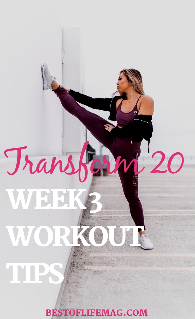 Making it to Transform 20 Week 3 workouts is not an easy feat but you've made it now prepare yourself for what's to come and make the most of your Beachbody workout. Transform 20 Tips | Transform 20 Review | Transform 20 Ideas | At-Home Workouts | Beachbody Workouts | Shawn T Workouts #beachbody #transform20