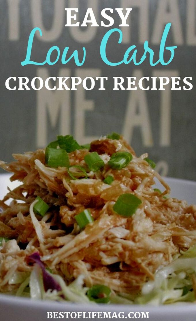 These easy low carb crockpot recipes will prove that living a healthy lifestyle is easier than ever when you have a crockpot and that recipes can still be delicious! Low Carb Slow Cooker Recipes | Keto Crockpot Recipes | Healthy Slow Cooker Recipes | Healthy Crockpot Recipes | Weight Loss Slow Cooker Recipes | Low Carb Diet | Keto Recipes | Low Carb Recipes #lowcarb #crockpot