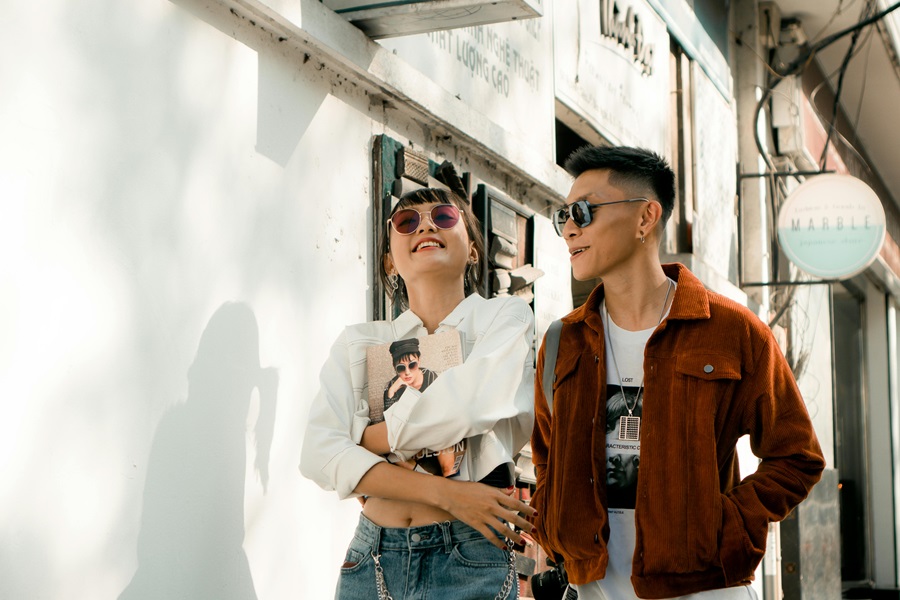 Where to Buy Standard Process Supplements a Couple Walking Down a Street During a Sunny Day Smiling