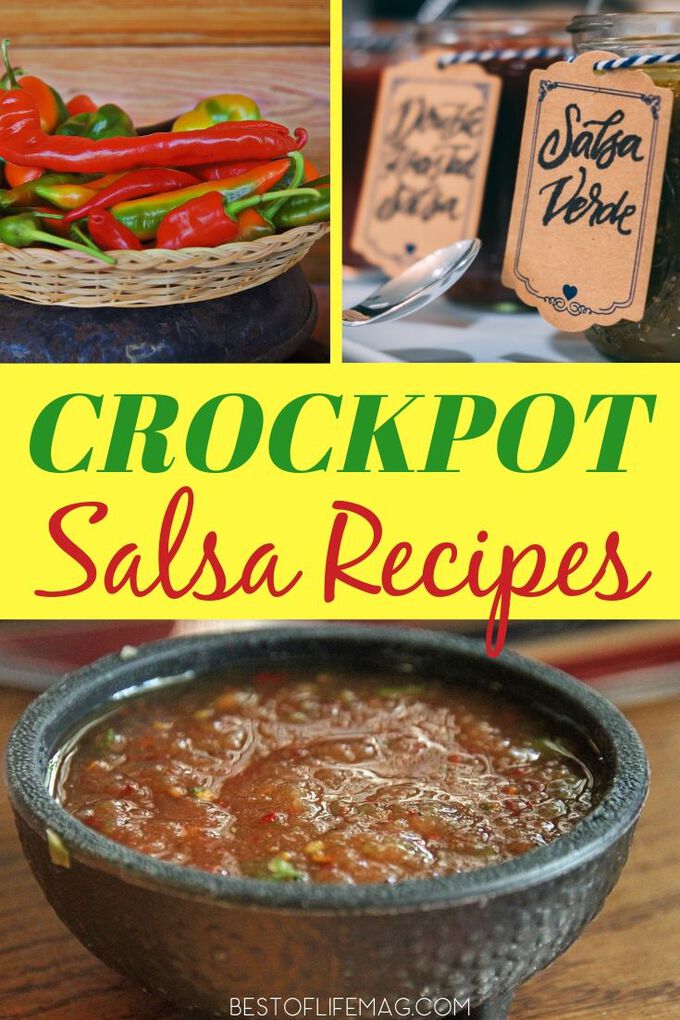 Make a real salsa and not a pico de gallo with the best crockpot salsa recipes without onions that will pair well with any tortilla chip. Slow Cooker Salsa Recipe | Healthy Salsa Recipe | Homegrown Salsa Recipe | DIY Salsa | Taco Tuesday Recipes #salsa #recipe via @amybarseghian