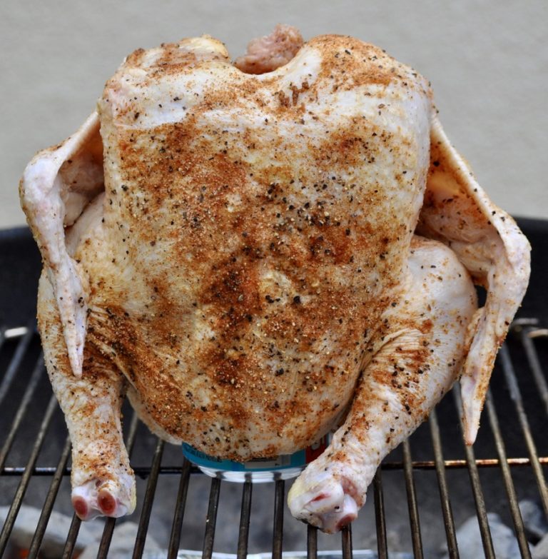 Beer Can Chicken Recipe with Gas, Grill, and Charcoal Directions
