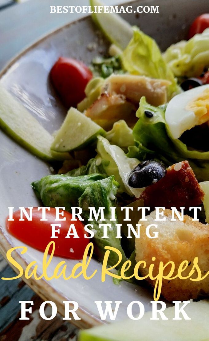 You can use some easy salad recipes for work to help you stay on track while you practice intermittent fasting to lose weight. Intermittent Fasting Recipes | Salad Recipes for Intermittent Fasting | Healthy Salad Recipes | Low Carb Salad Recipes | Weight Loss Salad Recipes #intermittentfasting #recipes