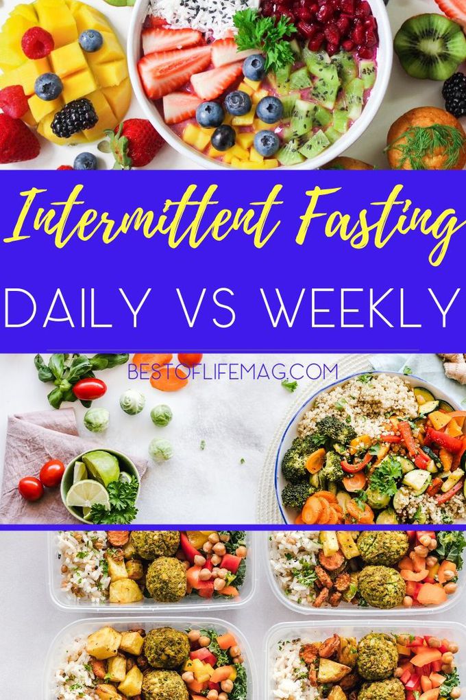 Intermittent fasting daily vs weekly plans can help you decide which schedule to follow and how to lose weight with intermittent fasting. Weight Loss Tips | Tops for Losing Weight | Intermittent Fasting Schedules | How to Intermittent Fast | Diet Eating Schedules | Tips for healthy Living | Healthy Eating Tips #intermittentfasting #tips