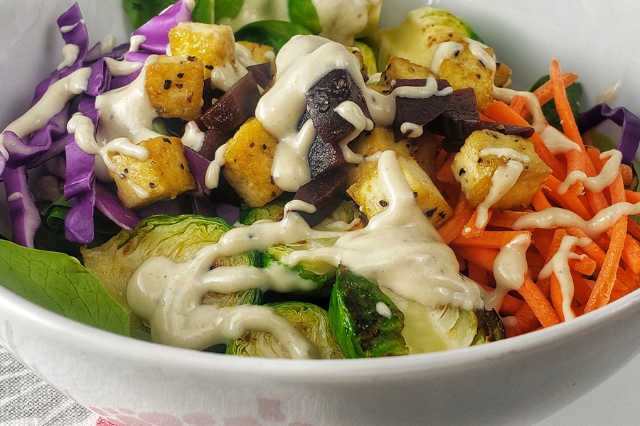 Low Carb Buddha Bowl Recipes Close Up of a Buddha Bowl