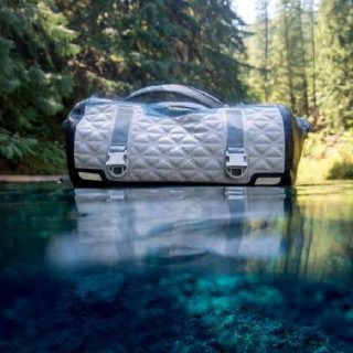 OtterBox Yampa Dry Bags Size Guide for Travel Bag Floating on Water