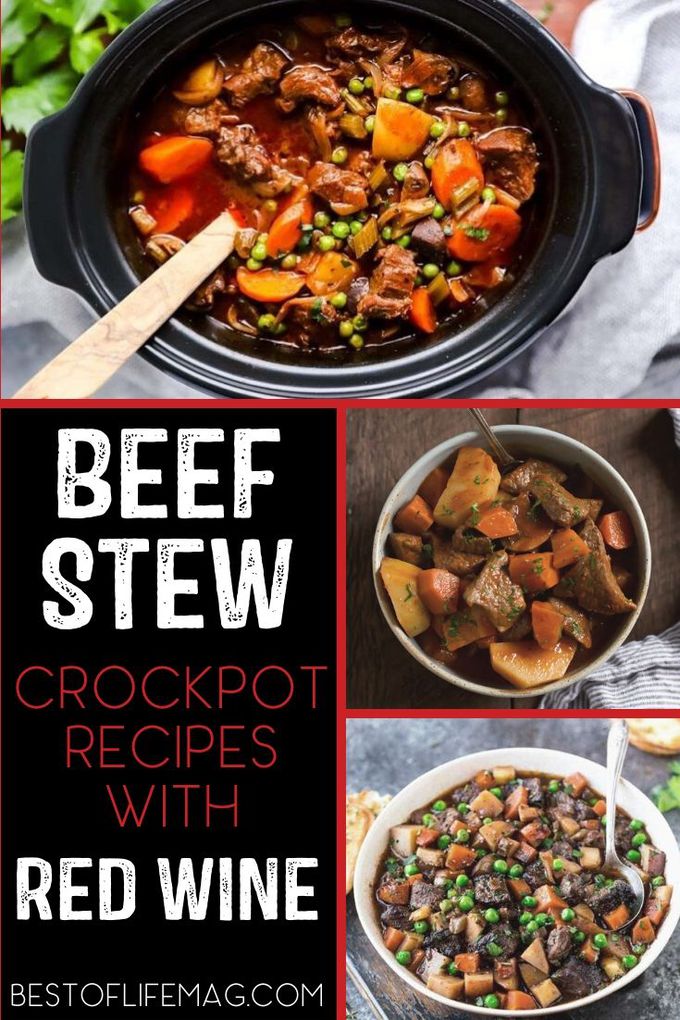 Why not combine the comfort of both beef stew crock pot with red wine? The combination seems quite perfect and the results prove it to be true. Crockpot Recipes with Red Wine | Red Wine Beef Recipes | Crockpot Beef Recipes | Crockpot Recipes with Beef | Slow Cooker Dinner Recipes for Two #crockpot #redwine 