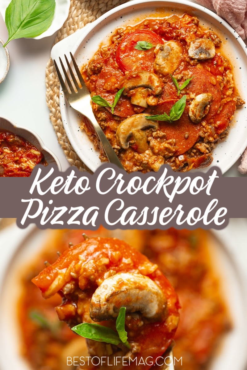 This delicious keto crockpot casserole for pizza lovers takes all the flavors and textures we love in pizza and makes a healthy casserole recipe. Keto Crockpot Recipes | Low Carb Crockpot Recipes | Low Carb Pizza Recipe | Pepperoni Pizza Casserole Healthy | Weight Loss Recipe | Weight Loss Pizza | Keto Crockpot Recipes | Keto Diet Recipes | Tips for Keto Recipes | Crockpot Keto Recipes | Keto Casserole Recipes via @amybarseghian