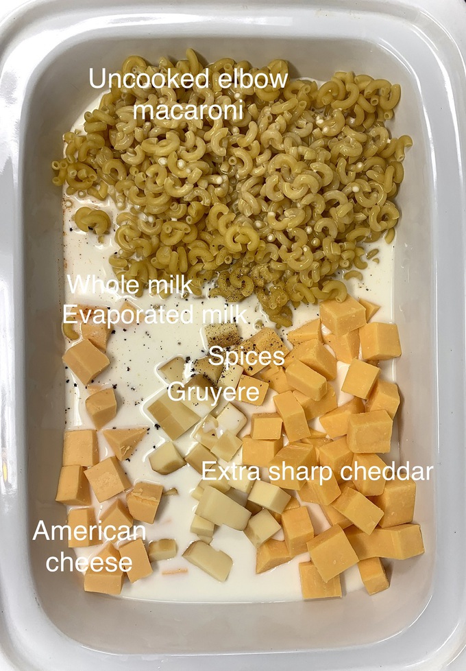 Our delicious macaroni and cheese slow cooker recipe provides authentic real cheese. This is an easy lunch or dinner recipe that is also a great make ahead meal. Easy Slow Cooker Mac and Cheese | Crockpot Pasta Recipes | Slow Cooker Triple Cheesy Mac and Cheese | 3 Cheese Mac and Cheese Recipe | Homemade Mac and Cheese Recipe