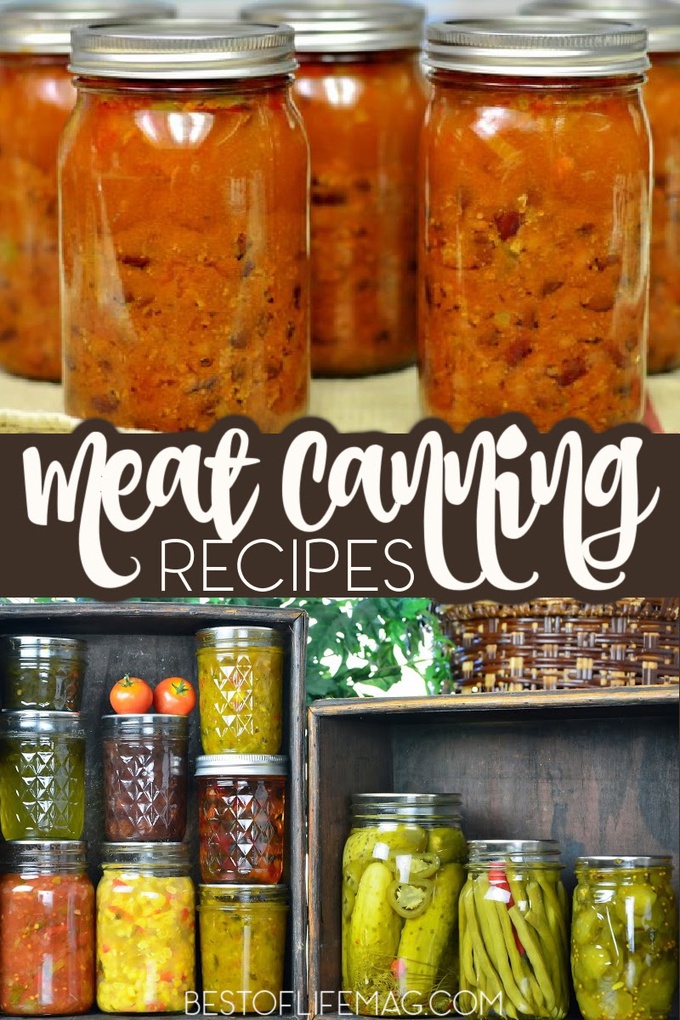 Canning recipes with meat offer a bit of variety to cooking and meal planning and help you store food for a rainy day. Tips for Canning | What is Canning | Canning Meat at Home | Food Storage Recipes | Pantry Recipes #recipes #canning via @amybarseghian