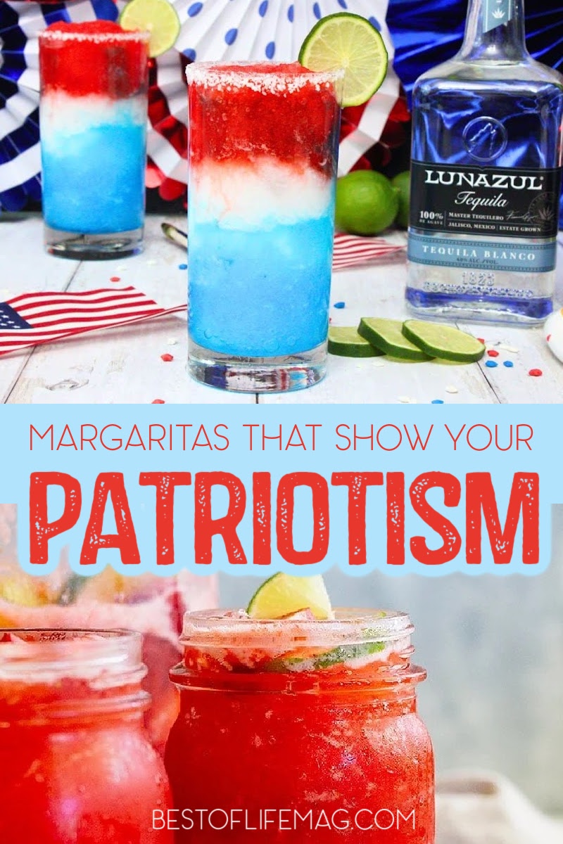 These red white and blue margarita recipes for patriotic parties are the perfect way to serve up some patriotic margaritas at summer BBQs. Patriotic Margaritas | 4th of July Cocktails | American Themed Margaritas | Red White and Blue Drinks | Independence Day Margaritas | Festive Margaritas | Summer Margarita Recipes | Holiday Cocktails | Easy Margarita Recipes | Red, White, and Blue Cocktails | Fourth of July Drinks | American-Themed Drinks | USA-Inspired Margaritas | All-American Margaritas via @amybarseghian