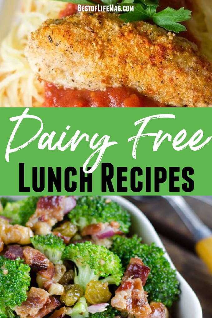 These dairy free lunch ideas are the best food allergy recipes and are easy to weave into a healthy diet. Dairy Free Recipes | Recipes without Dairy | Recipes that are Dairy Free | Food Allergy Recipes | Dairy Free Lunch Recipes | Dairy Allergy Diet | How to Go Dairy Free #dairyfree #lunches via @amybarseghian